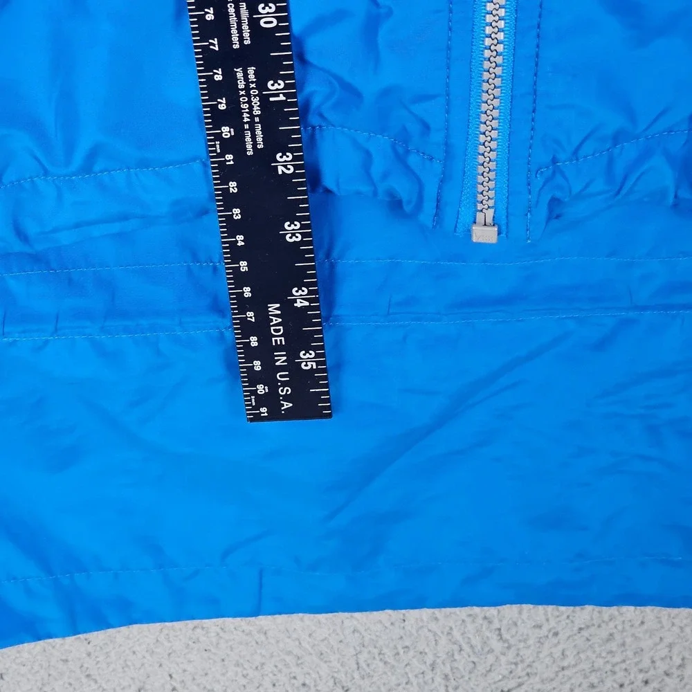 VTG Nike Team Sports Windbreaker Coat Mens XL‎ Blue White Swoosh Hooded Full Zip